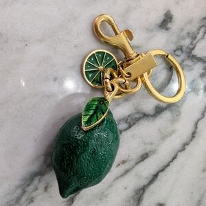 Green Lemon Keychain Bag Charm